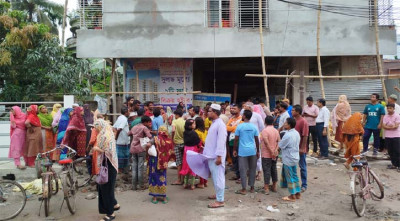 বিদ্যুতায়িত হয়ে ছাদ থেকে পড়ে নির্মাণ শ্রমিকের মৃত্যু 